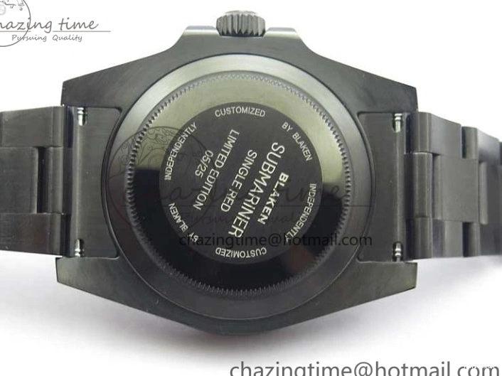 1:1 V6F Blaken Best 904L Date Submariner PVD Edition A2824 0322